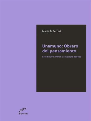 cover image of Unamuno--Obrero del pensamiento